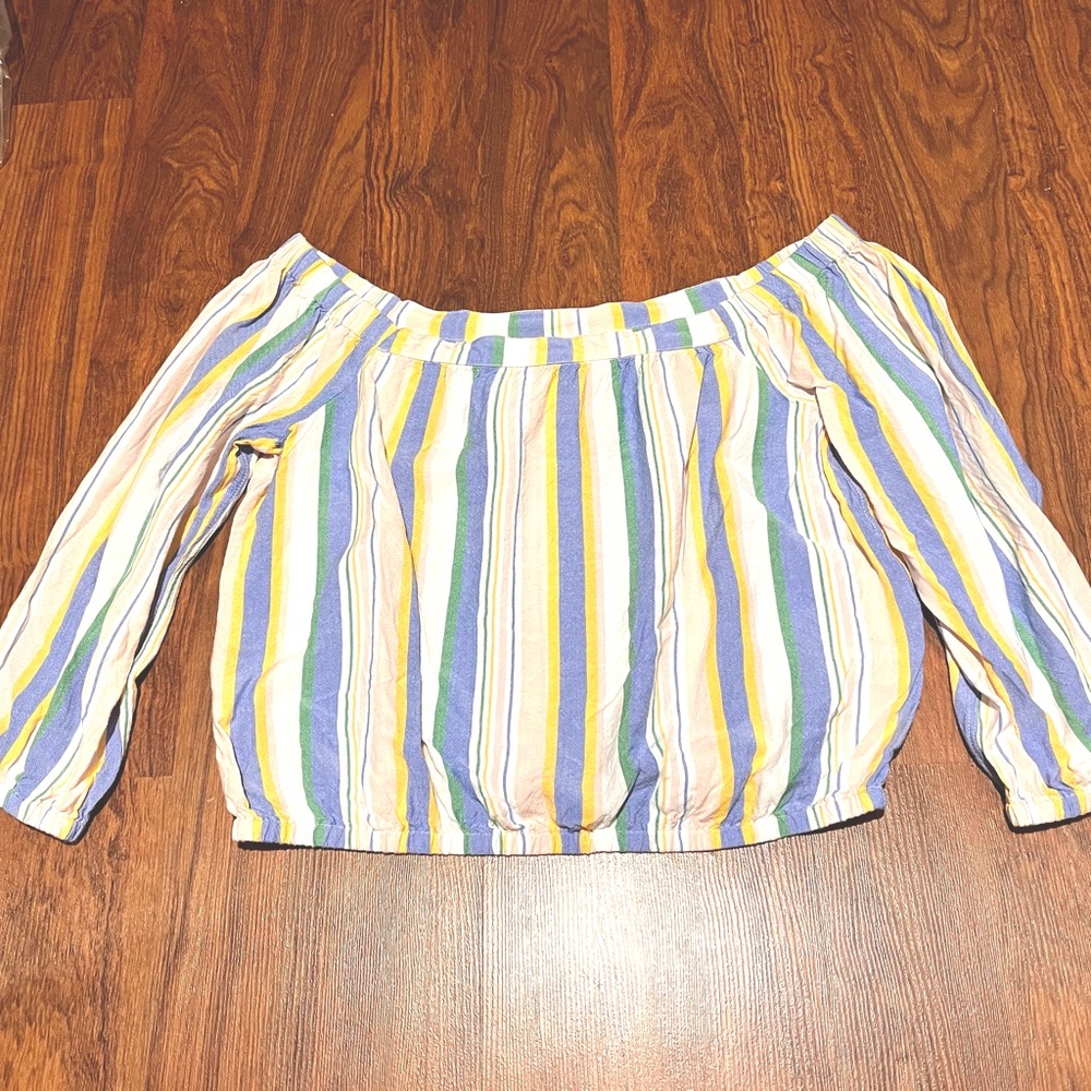Cropped Striped Top